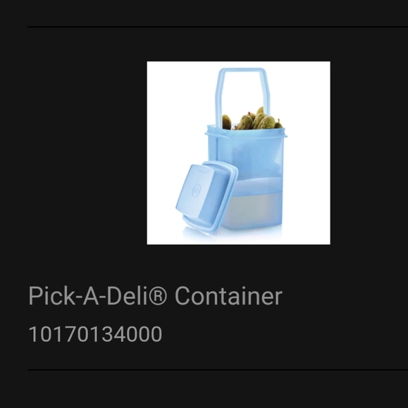 TUPPERWARE Pic A Deli Container Blue - Picture 3 of 8